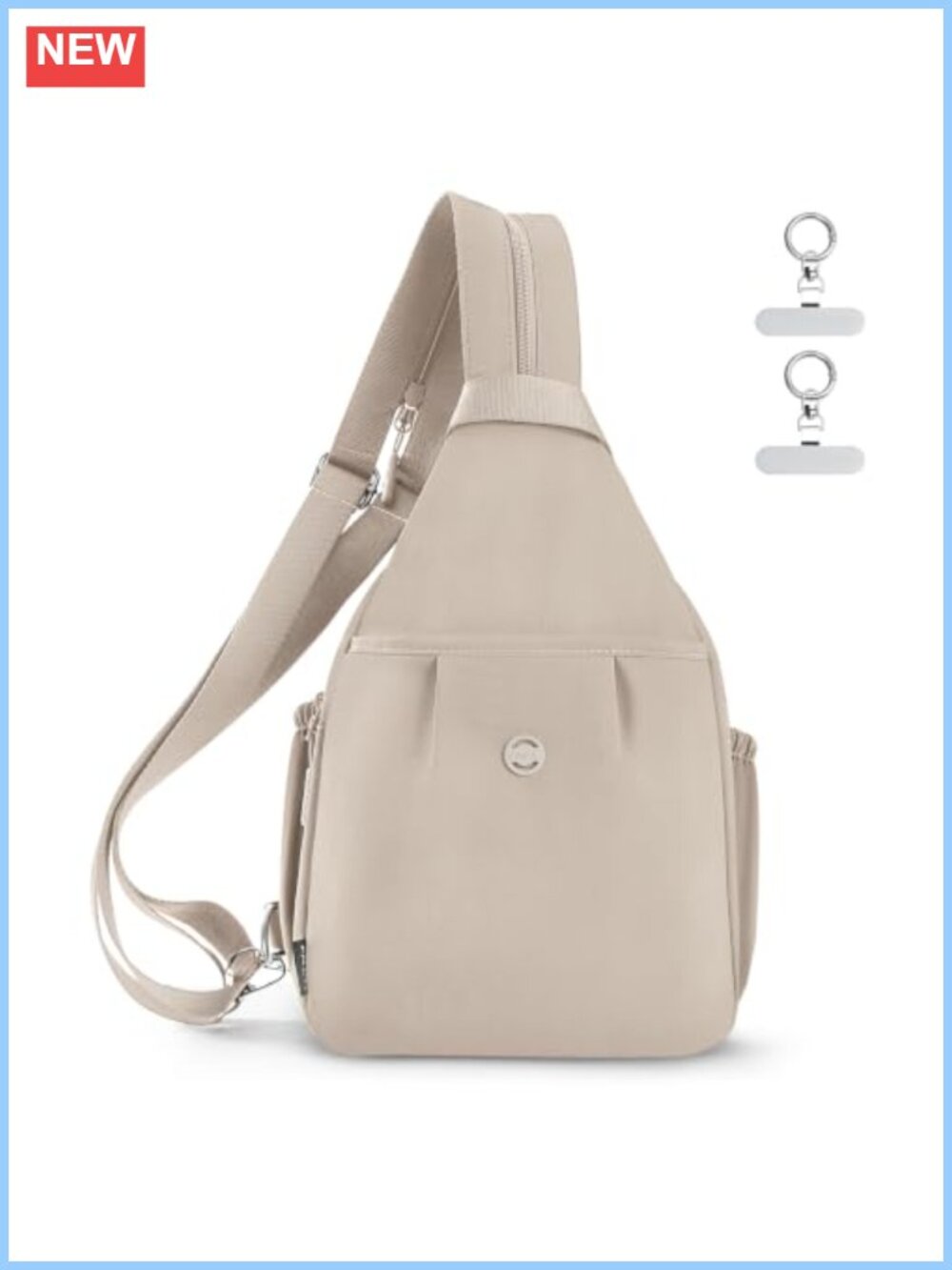 Convertible Backpack Crossbody Sling Bag Nylon Anti-Theft Travel Daypack